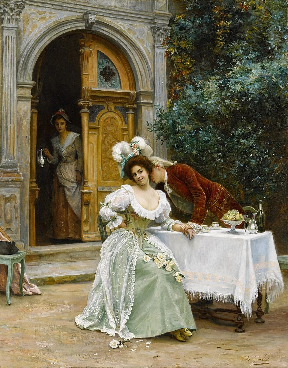 Corteggiamento in giardino